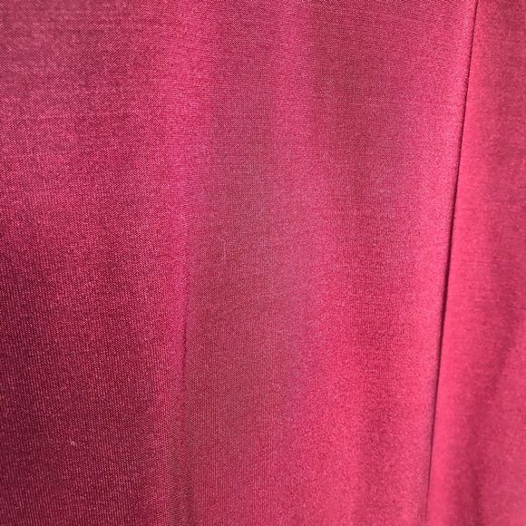 MISSGUIDED Wine Colored Ruched Midi Dress - Picture 7 of 8